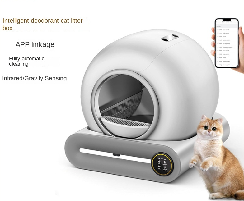 Premium Smart Kattenbak – Zelfreinigend, Ionisatie & Automatisch Spoelsysteem