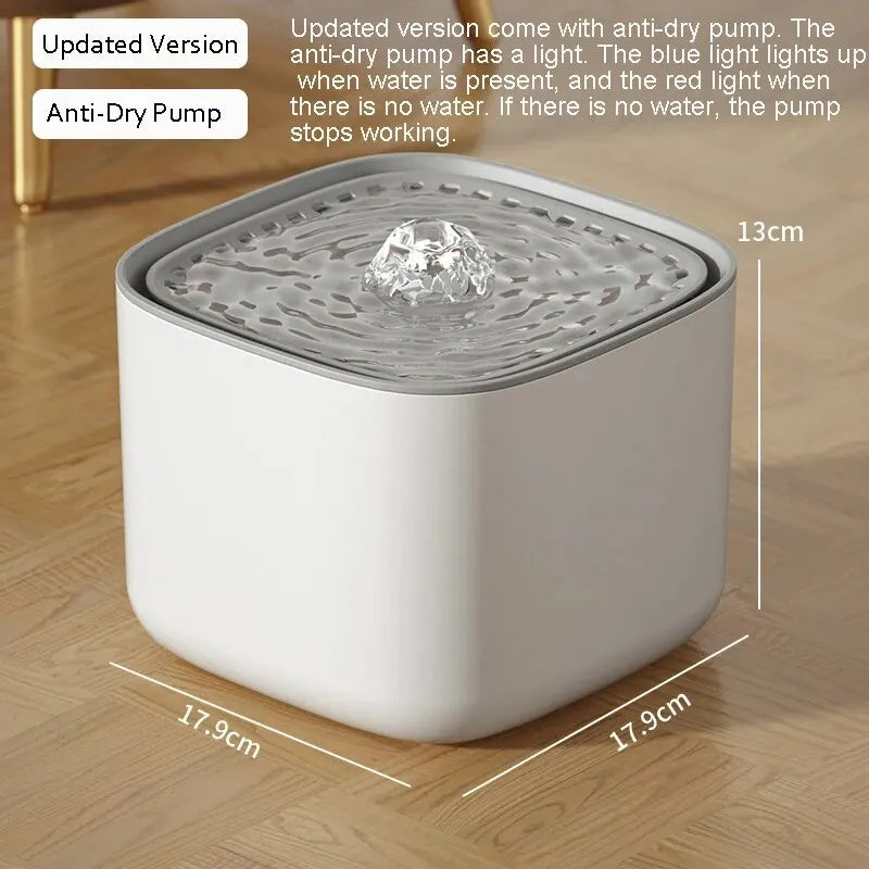 Zelfreinigende Huisdier-Waterfontein™ – USB & Ultra Stil