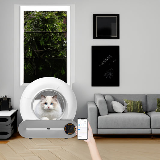 SmartClean™ Automatische Kattenbak – Zelfreinigend, Geurloos & App-Bestuurd