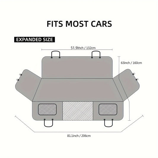 Hondenstoelhoes Autostoelhoes voor huisdieren, waterdichte huisdierstoelhoes Hangmat Krasbestendig Antislip Duurzaam Zacht Huisdier Achterbankhoezen