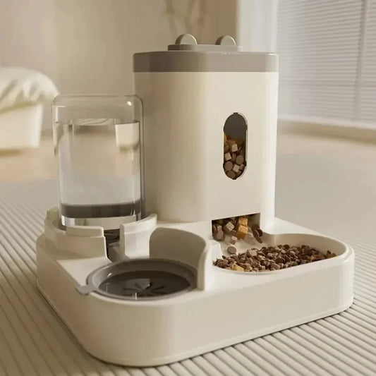 Automatische 2-in-1 Voer & Water Dispenser™ – Grote Capaciteit voor Hond & Kat