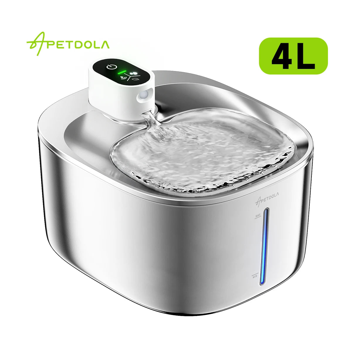 APETDOLA 4L Smart Waterfontein – Draadloos, Stil & Sensorbediend