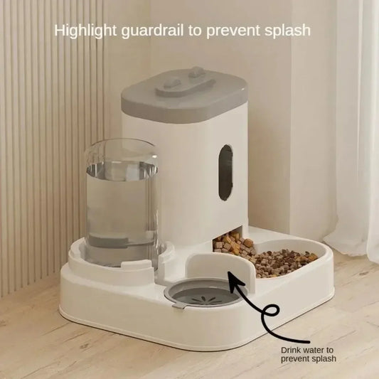 Automatische 2-in-1 Voer & Water Dispenser™ – Grote Capaciteit voor Hond & Kat
